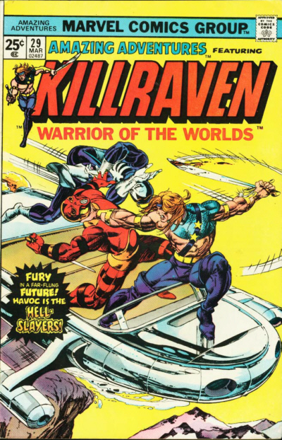Amazing Adventures #29, Killraven, Warrior of the Worlds  (Marvel, 1975) cover.