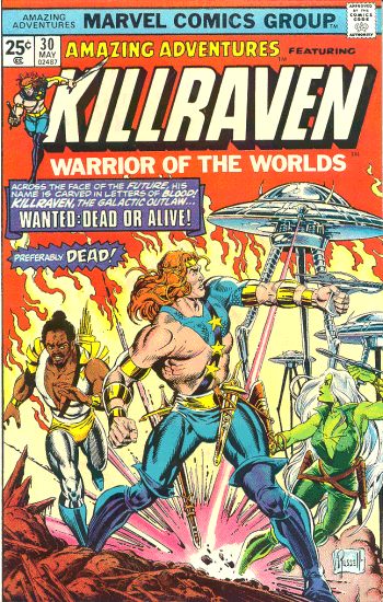 Amazing Adventures #30, Killraven, Warrior of the Worlds  (Marvel, 1975) cover.