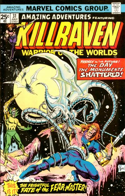 Amazing Adventures #31, Killraven, Warrior of the Worlds  (Marvel, 1975) cover.