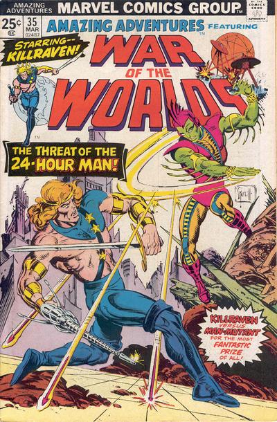 Amazing Adventures #35, Killraven, Warrior of the Worlds  (Marvel, 1976) cover.