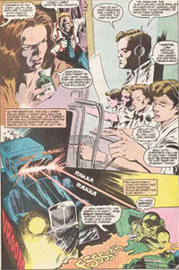 Interior page from The Crimson Avenger #5.