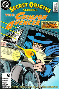 
Secret Origins #5, The Crimson Avenger (1986). Click for larger image.