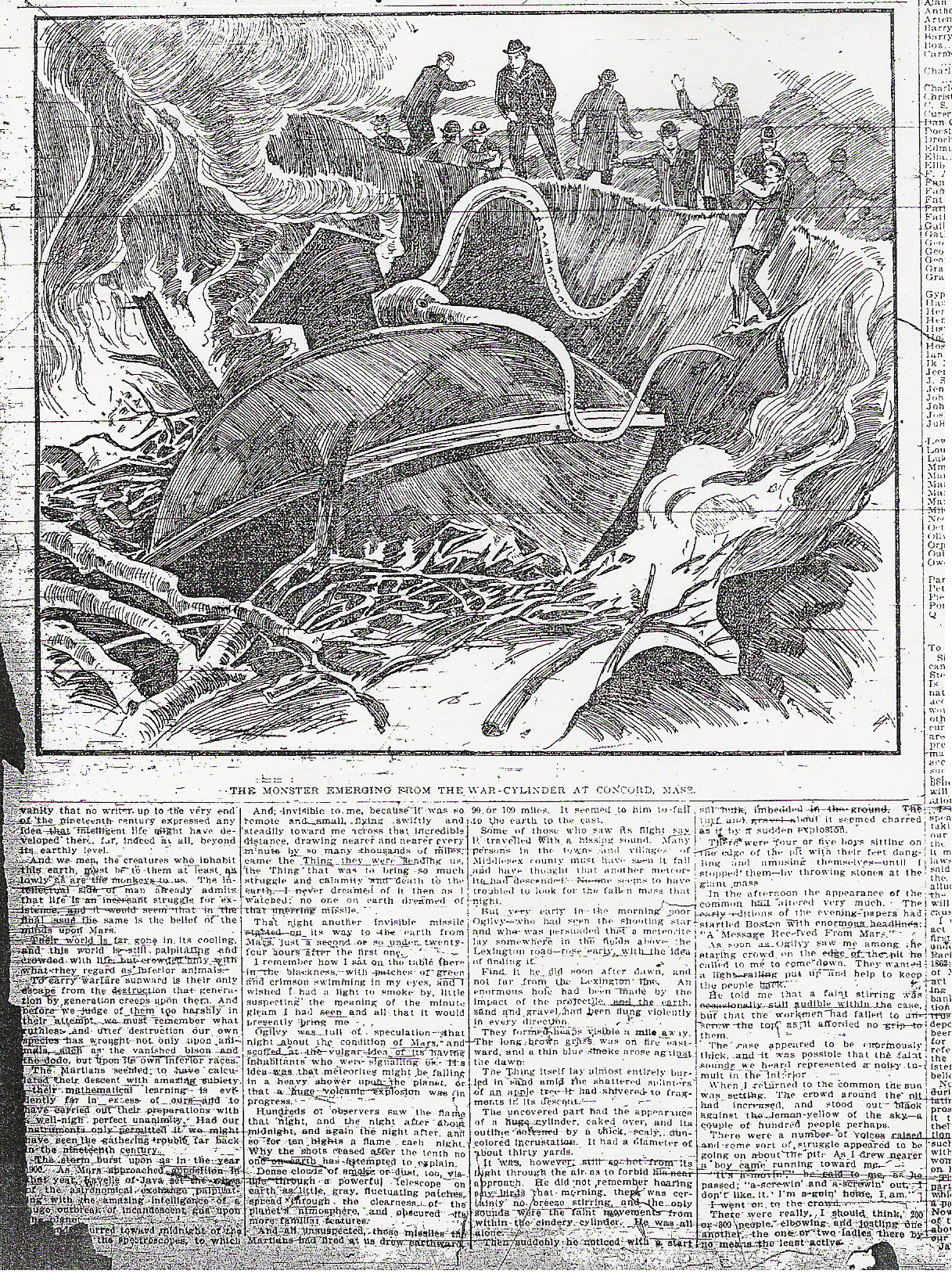 Fighters From Mars, published in the Boston Evening Post, January 9th 1898