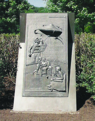 Grover's Mill monument to the War Of The Worlds broadcast