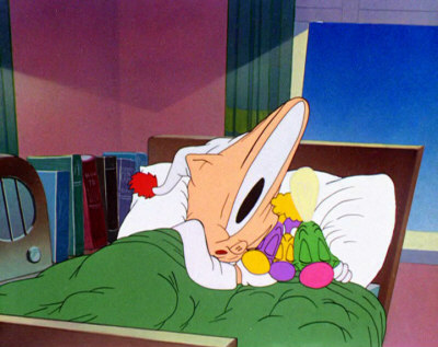 Porky gets a shock in Kitty Kornered (Bob Clampett, 1946)