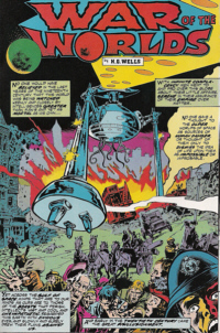 Interior from Marvel Classics, War of the Worlds.
