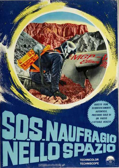 Italian poster for Robinson Crusoe On Mars