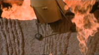 Crash landing on Mars.