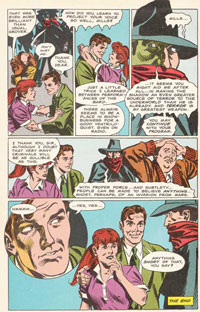 
Interior page of The Shadow Strikes #7.