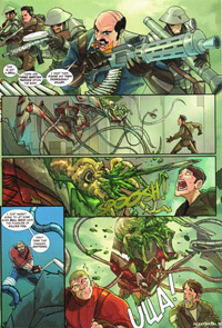 Interior for War of the Worlds, Goliath: Outpost (Heavy Metal, July 2011)