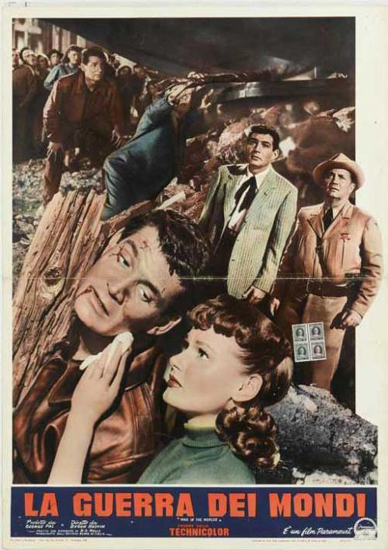 Italian Lobby Card 8 from War Of The Worlds by George Pal