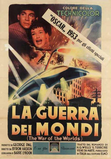 Italian Lobby Card 9 from War Of The Worlds by George Pal